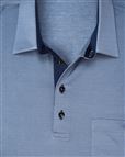 Blue Pure Cotton Short Sleeve Polo Shirt